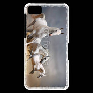 Coque Blackberry Z10 Groupe de chevaux blancs