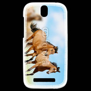 Coque HTC One SV Course de chevaux
