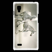 Coque LG Optimus L9 Chevaux blancs