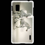Coque LG Optimus G Chevaux blancs