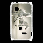 Coque Sony Xperia Typo Chevaux blancs