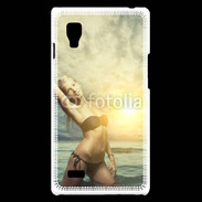 Coque LG Optimus L9 Femme sexy à la plage 10