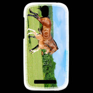 Coque HTC One SV Cheval et poulain 2