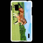 Coque LG Optimus G Cheval et poulain 2