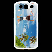 Coque Samsung Galaxy S3 Couple sautant devant la mer