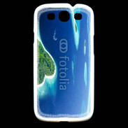 Coque Samsung Galaxy S3 île en former de cœur au milieu de la mer