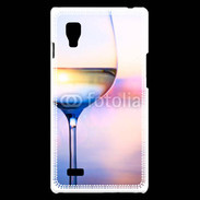 Coque LG Optimus L9 Vin blanc vue mer
