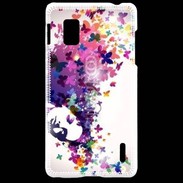 Coque LG Optimus G Cheveux de papillons