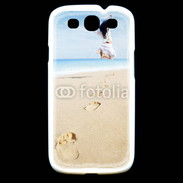 Coque Samsung Galaxy S3 Femme sautant face à la mer