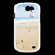 Coque Samsung Galaxy Express Femme sautant face à la mer