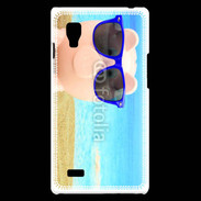 Coque LG Optimus L9 Cochon à la mer