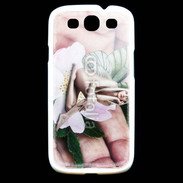 Coque Samsung Galaxy S3 Jolie femme avec des ailes de Papillon