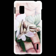 Coque LG Optimus G Jolie femme avec des ailes de Papillon
