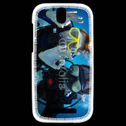 Coque HTC One SV Couple de plongeurs