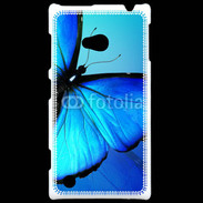 Coque Nokia Lumia 720 Papillon sur fond bleu