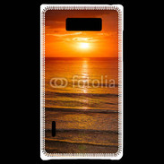 Coque LG Optimus L7 Couché de soleil mer 2