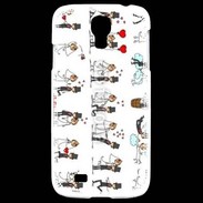Coque Samsung Galaxy S4 Bande dessinée de mariés