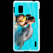 Coque LG Optimus G Bisou de dauphin