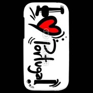 Coque HTC One SV I love Portugal