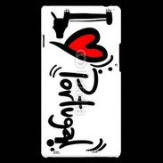 Coque LG Optimus L9 I love Portugal