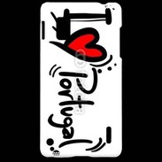 Coque LG Optimus G I love Portugal