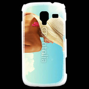 Coque Samsung Galaxy Ace 2 Femme à chapeau de plage