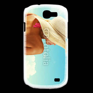 Coque Samsung Galaxy Express Femme à chapeau de plage