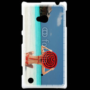 Coque Nokia Lumia 720 Femme assise sur la plage