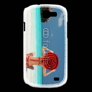Coque Samsung Galaxy Express Femme assise sur la plage