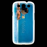 Coque Samsung Galaxy S3 Femme sirotant un cocktail face à la mer