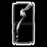 Coque Samsung Player One Femme enceinte en noir et blanc