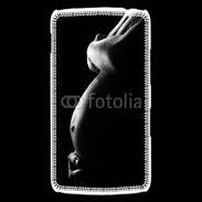 Coque LG Nexus 4 Femme enceinte en noir et blanc