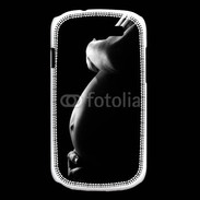 Coque Samsung Galaxy Express Femme enceinte en noir et blanc