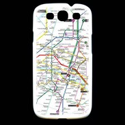 Coque Samsung Galaxy S3 Plan de métro de Paris