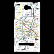 Coque HTC Windows Phone 8S Plan de métro de Paris