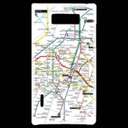 Coque LG Optimus L7 Plan de métro de Paris