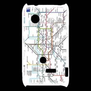 Coque Sony Xperia Typo Plan de métro de Londres