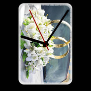 Grande pendule murale Composition florale mariage