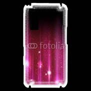 Coque Samsung Player One Rideau rose à strass