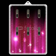 Porte clés Rideau rose à strass