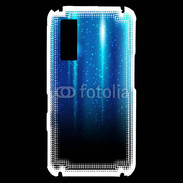 Coque Samsung Player One Rideau bleu à strass