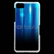Coque Blackberry Z10 Rideau bleu à strass