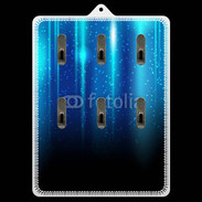 Porte clés Rideau bleu à strass