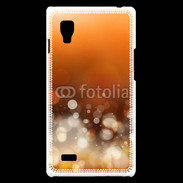 Coque LG Optimus L9 Fond bulles ocres