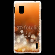 Coque LG Optimus G Fond bulles ocres