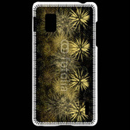 Coque LG Optimus G Feu d'artifice or