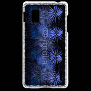 Coque LG Optimus G Feu d'artifice bleu