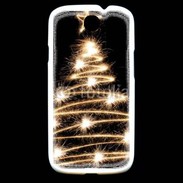 Coque Samsung Galaxy S3 Sapin de noël feu d'artifice