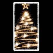 Coque LG Optimus L9 Sapin de noël feu d'artifice