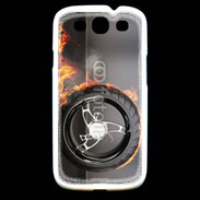 Coque Samsung Galaxy S3 Roue en feu dragster